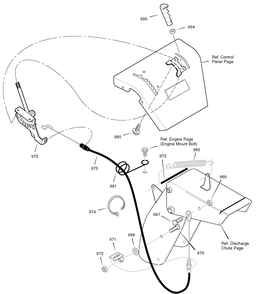 Remote Control Diagram and Parts List for 629117X31A 2004 Briggs and Stratton Snow Blower